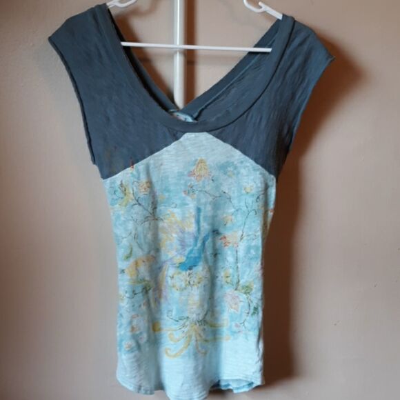 VINTAGE RARE FREE PEOPLE SHORT SLEEVE TEE SMALL - Picture 1 of 5